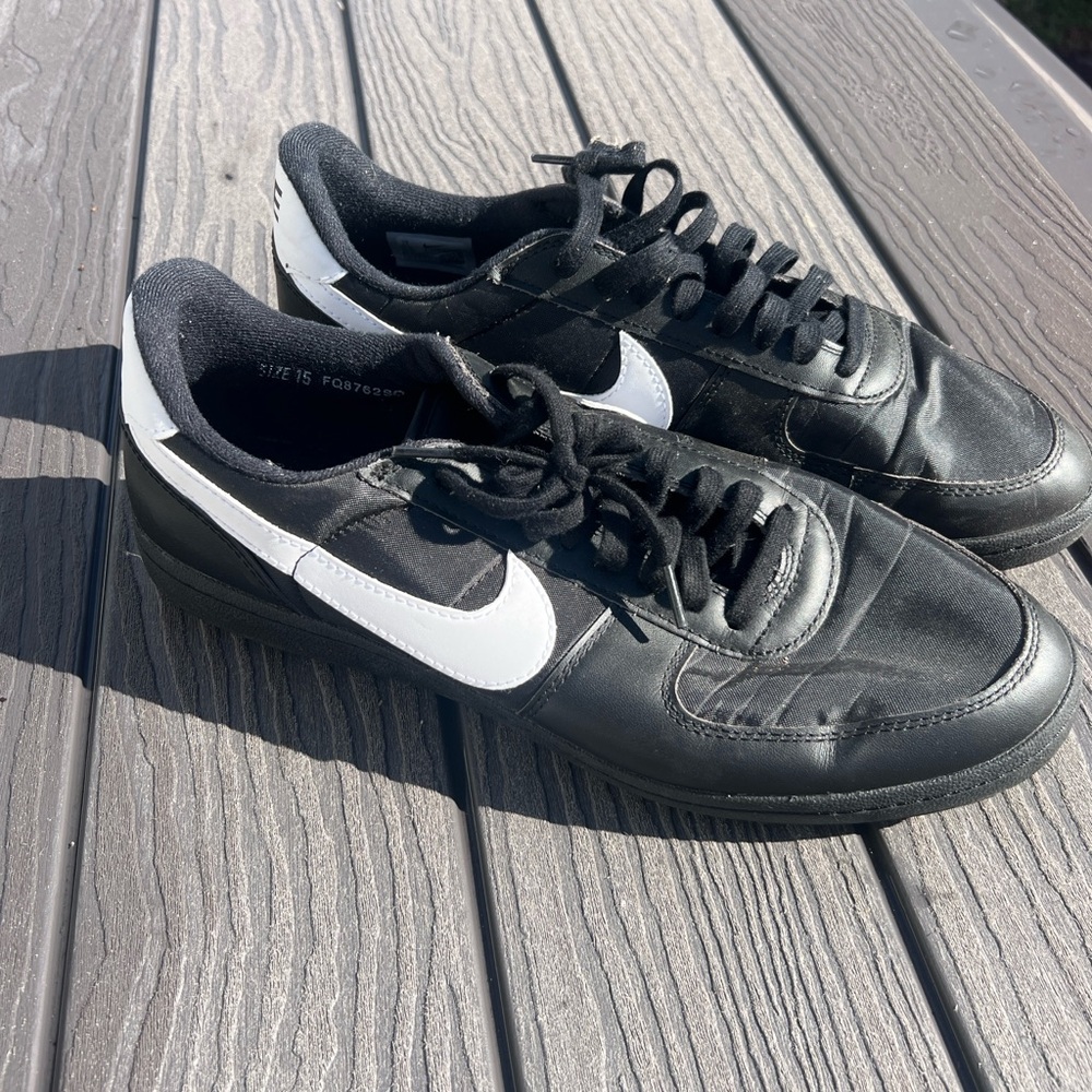 Size 15 - Nike Men's Field General 82 SP Black White SZ 15